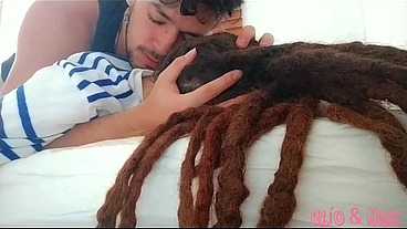 Dreadhead Clio receives hard morning anal