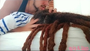 Dreadhead Clio receives hard morning anal
