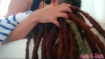 Dreadhead Clio receives hard morning anal