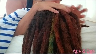 Dreadhead Clio receives hard morning anal