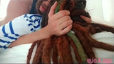 Dreadhead Clio receives hard morning anal