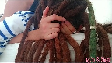 Dreadhead Clio receives hard morning anal