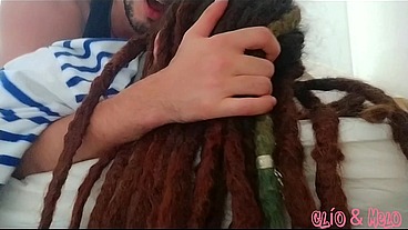 Dreadhead Clio receives hard morning anal