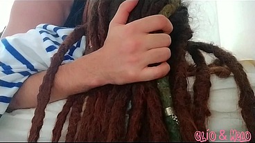 Dreadhead Clio receives hard morning anal