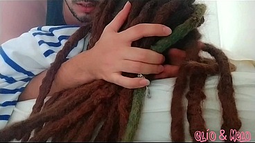 Dreadhead Clio receives hard morning anal