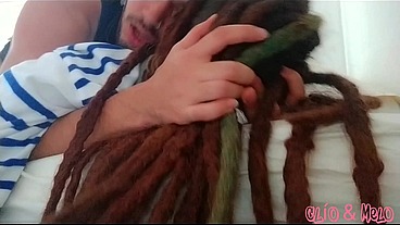 Dreadhead Clio receives hard morning anal
