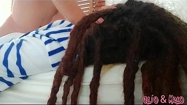 Dreadhead Clio receives hard morning anal