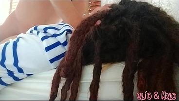 Dreadhead Clio receives hard morning anal