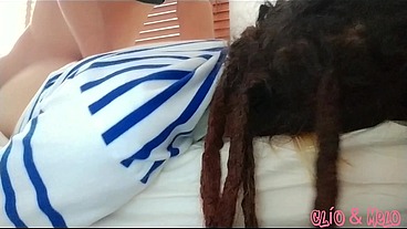 Dreadhead Clio receives hard morning anal