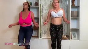 Helen and Erin Busty Aerobics Darlings