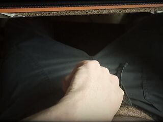 dilf playing with soft weenie during the time that on the computer (part two)