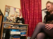 Aidan Maxwell Halloween Office Pantyhose Feet Worship JOI