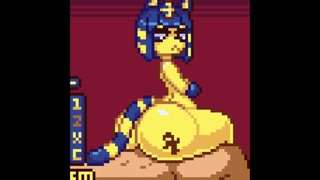 Hentai Pixel Art reverse Cow girl fuck.