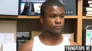 Chocolate perp spitroasted by stud Officers