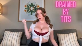 DRAINED BY TITS - Findom JOI by Sadistichoneyb Miss Honey with Femdom POV, Big Tits, Cock Tease, Orgasm Control & Money Fetish