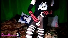 DashaNoihara #10 - Black dress and stripe tights^^