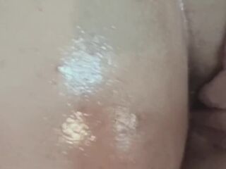 Large buble booty shaking oiled