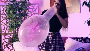 B2P Clear Balloon Ace Printed Belbal with Inflated Boobs