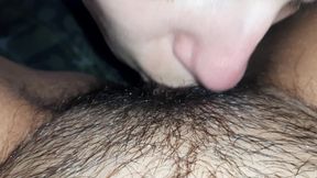 My Girlfriend Sucks, Bites, Sucks, Licks My Hairy Pussy