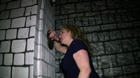 Hot Wife Locks Up H?s Slave In A Gloryhole Box And Jerks And Sucks Him Off Till He Cums! (1st half mp4)