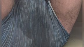 Hairy Transboy Released Yellow Pee in Boxers