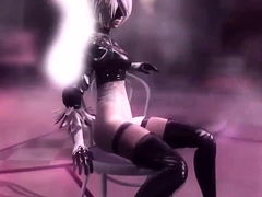Ravishing 3D nympho with big hooters gets fed a meat stick