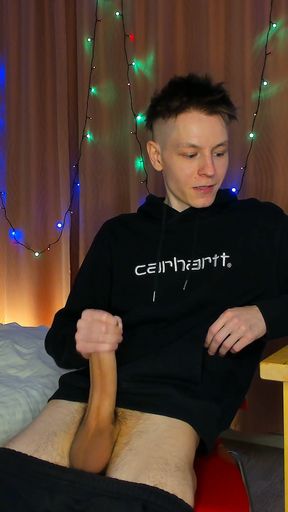 Young Stud's Ecstatic Cum-filled Finish