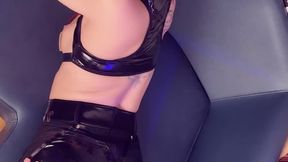 Evelyn - ZZZ Cosplay - Ass and pussy massage with vibrator