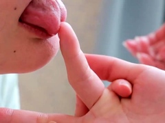 Asian Teen Lesbians dance with handjobs