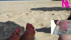 Me Being Tickled on My Feet on the Beach
