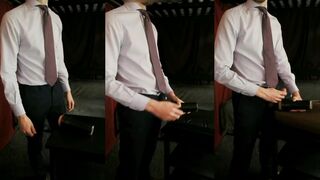 Hotastiff's Suit Guy gets off with Fleshlight in a steamy quickie