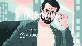 Interview turns into messy masturbation session