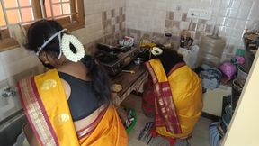 Housewife with step sister kitchen fucking