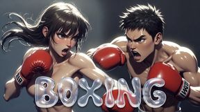 Mixed Boxing - Cocky Boxer Sparring Turns Into Trainer Facesit & Glove Ride (Erotic Audio)