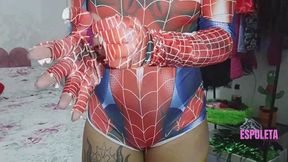 Masturbacao com a mulher aranha completo