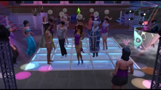 Sex with Santa after the disco. fucks a student | whims sims 4