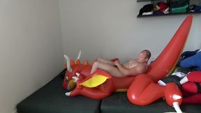 Riding the inflatable world dragon