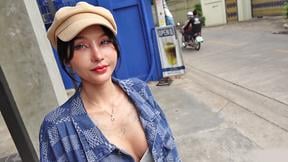 ”Super adorable Thai teen amateur picked up in a Tuk Tuk for threesome”