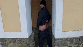 old video: outside ass show