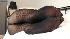 Feet And Ass In Dirty Pantyhose