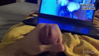 Full pornhub experience, jerk off in bed