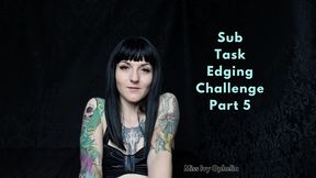 sub task edging challenge five - femdom orgasm control