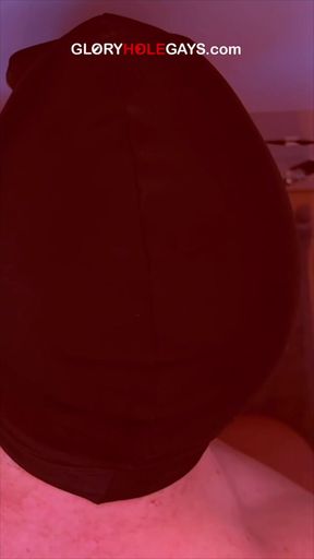 Married Straight Daddy at the Hole - He Let Me Handle His Thick Cock