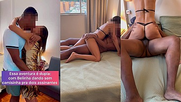 Belinha sem limites com dois fãs no mesmo dia. Tudo no pêlo!