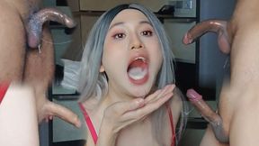 Lola Facefucked by 4 into Huge Swallow - G014 1080P