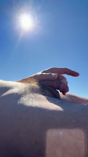 Small Dick Public Beach Masturbation