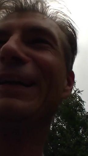 Horny 20 Year Old German Babe Gets Fucked Outdoors by a Stranger