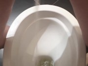 Public Toilet and Pee strong stream Standing position We girls too can do it