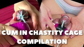 Chastity Femdom Cumshots Compilation - Ruined Orgasms