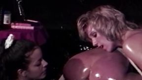 Vintage dyke delights in double toy pleasure